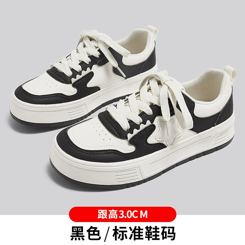 RB23075 Белая обувь Женская Летняя Спортивная повседневная обувь Обувь для досок Niche Star Женская Летняя женская обувь на толстой подошве