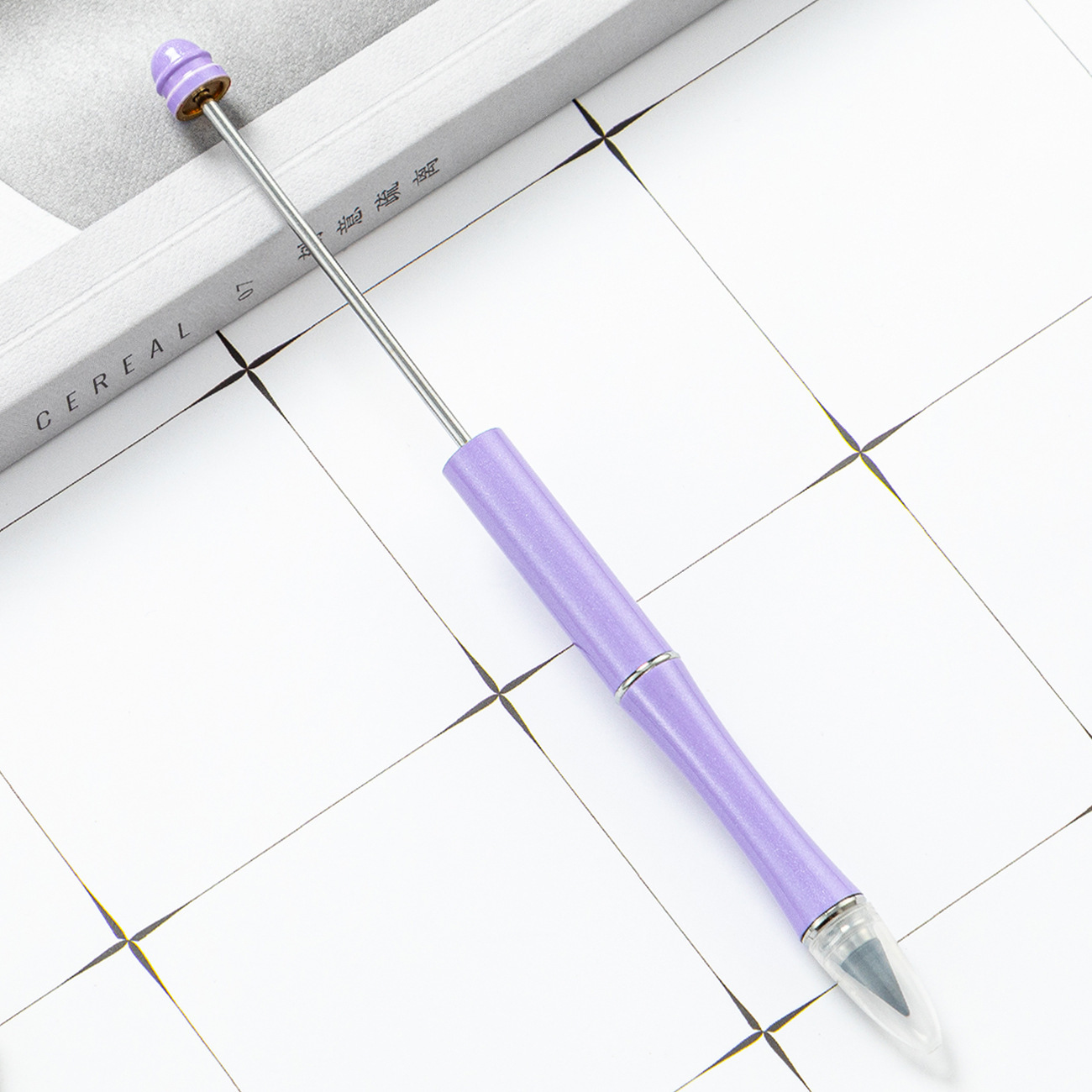 DIY cuentas lápiz dibujo sin cortar sin tinta para escribir lápiz continuo puede imprimir logo en stock lápiz eterno al por mayor