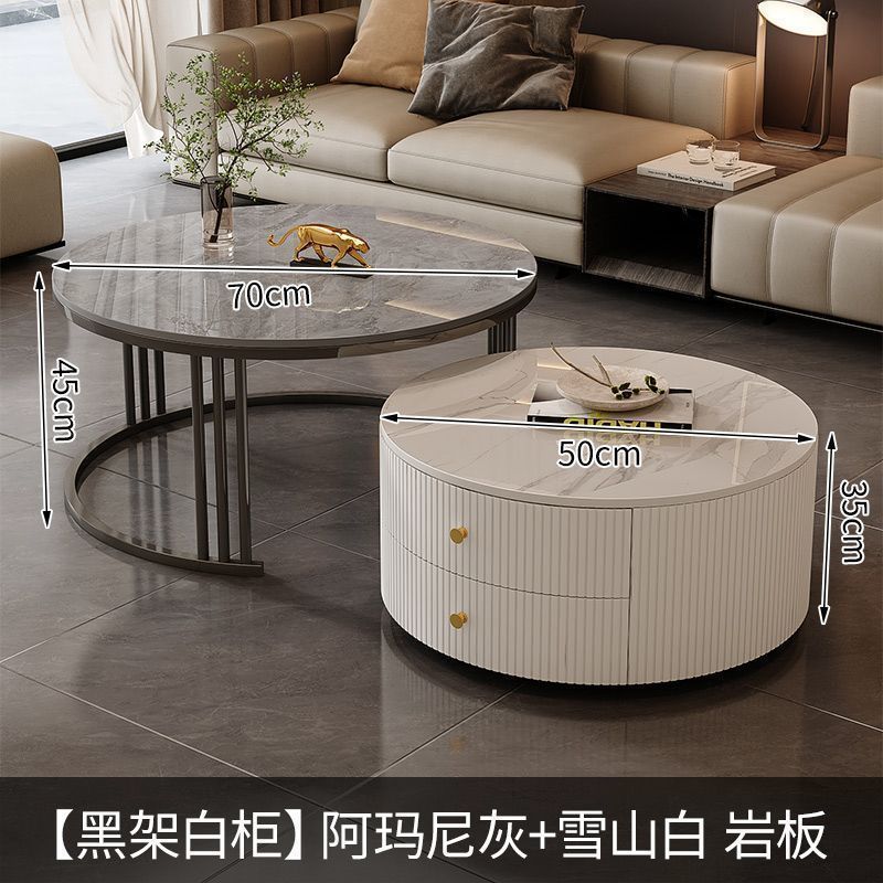 블랙 프레임 화이트 캐비닛 [백설산 화이트 아르마니 그레이]