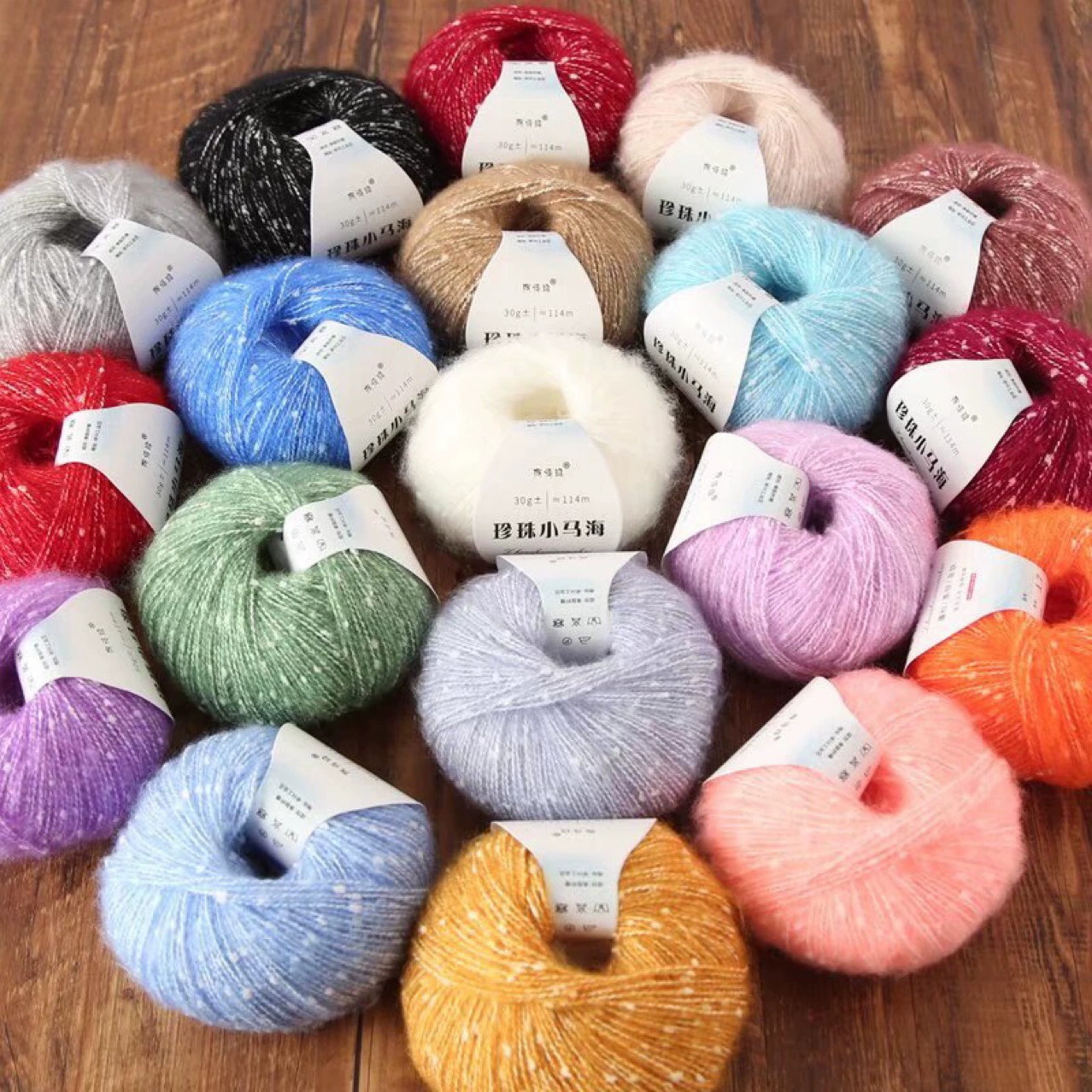 Понишко из жемчуга, шерстяной тканый шарф, свитер, шляпа, бархатная crochet