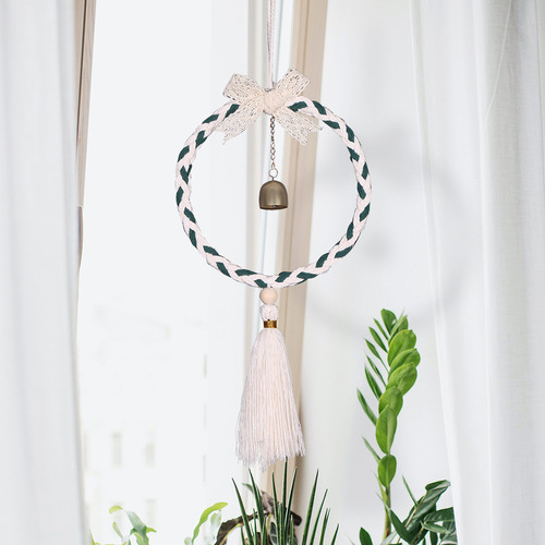 Butterfly knot bell wind chime wall hanging wall decor dreamcatcher tassel hanging ornament Bohemian home decor