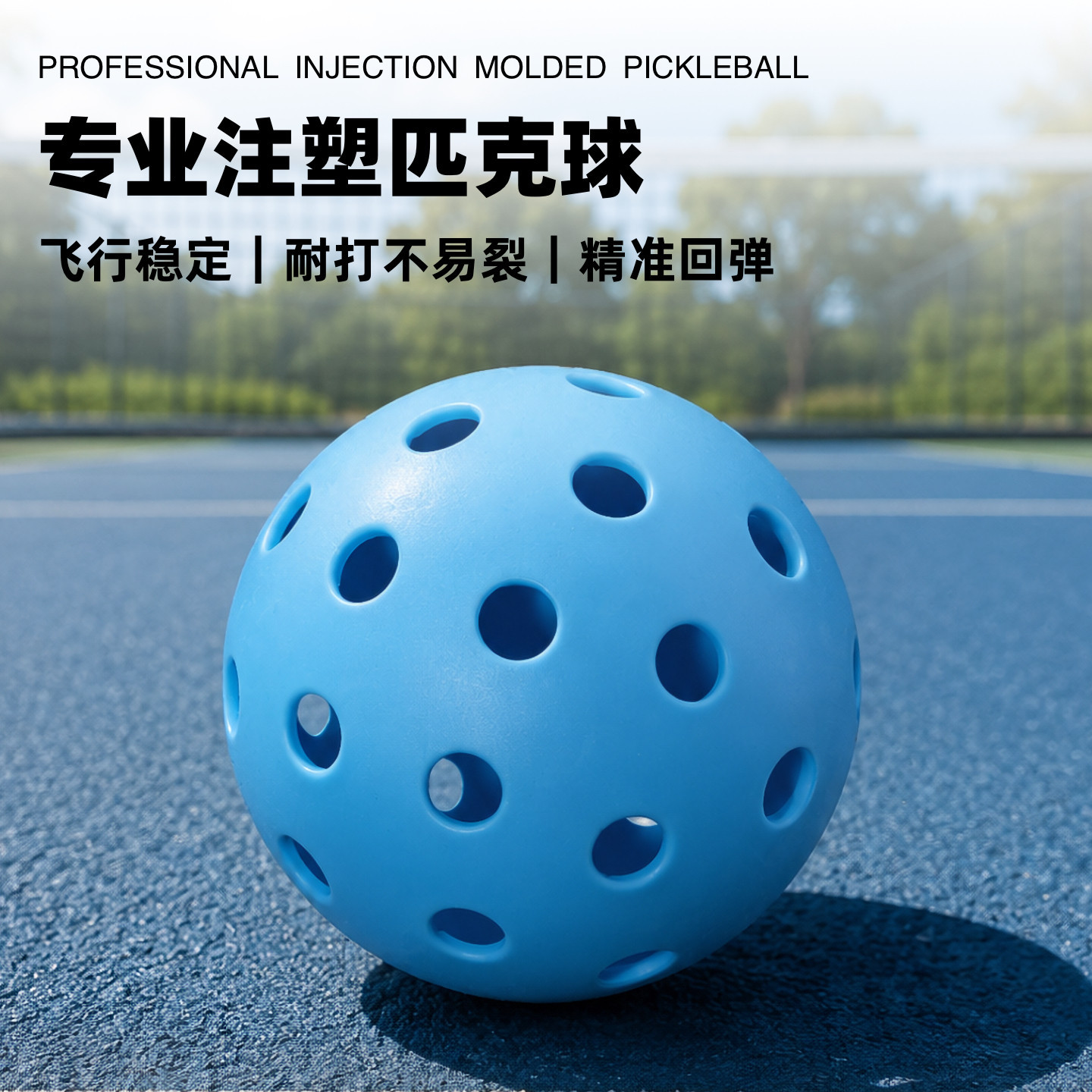 Pickleball 26-Hole 40-Hole Indoor and Outdoor Pickleball Balls, Outdoor Injection-Molded and Rotational-Molded for Competition and Professional Training