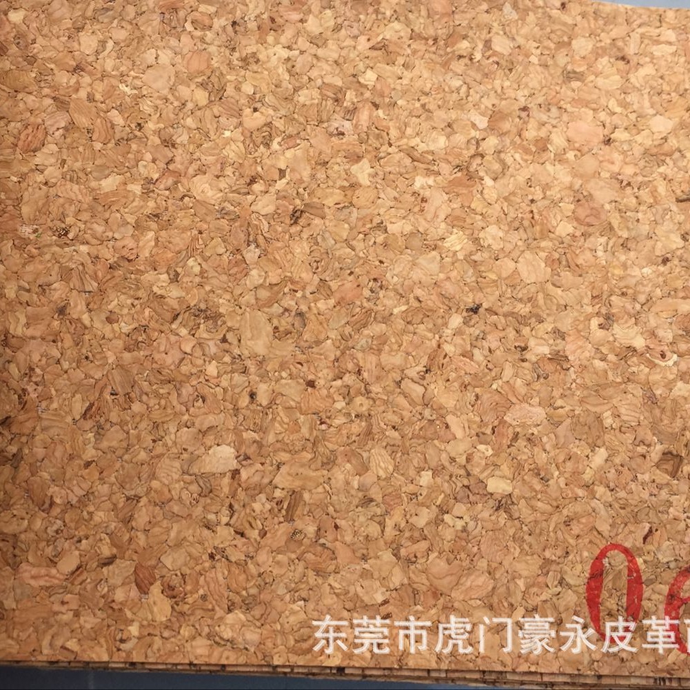 现货批发自然软木纹环保合成革适用鞋材工艺品家居PU面料