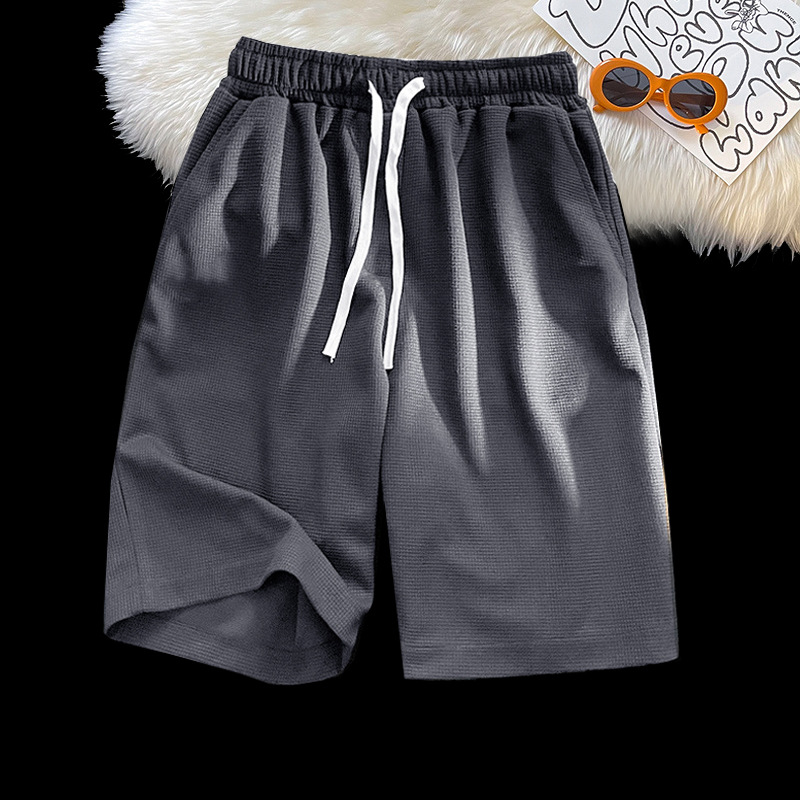 Directo DE FÁBRICA DE Hong Kong estilo casual pantalones cortos deportivos marca de moda quinto pantalones sueltos rectos pantalones de los hombres delgados de verano