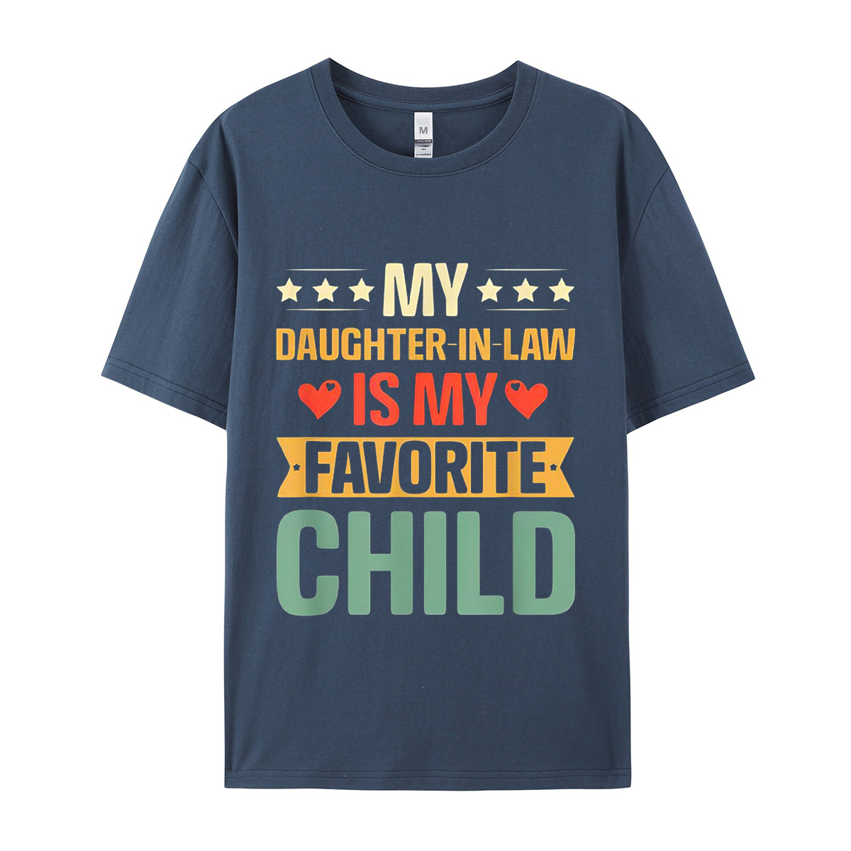 Amazon men's short-sleeved my son in-law is my favorite child European and American large-size T-shirt 4