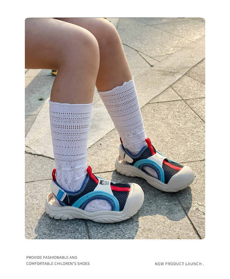 Breathable Mesh Sandals For Kids Summer Comfortable Soft Sole Shoes_voghion.com