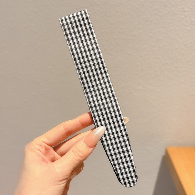 Flor triturada de punto banda de cabello fijación francesa velcro pegatinas para el cabello mujeres no comprimen el cabello lavar la cara banda de cabello tocado