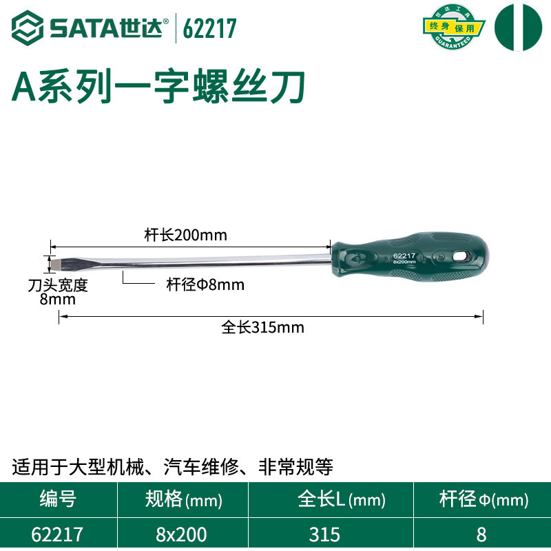Shida Tools ドライバー 自動車修理専用 クロス型 工業用グレード フラット口 小型トルクスドライバー 62312|undefined