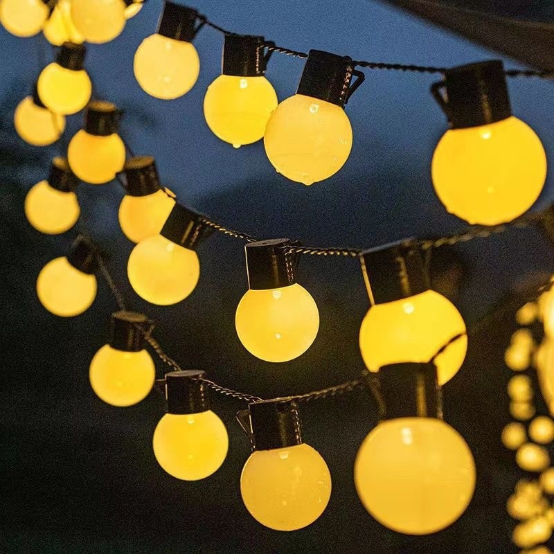 LED string string solar G50 bulb string exterior impermeable bola decoración lámpara camping skylight