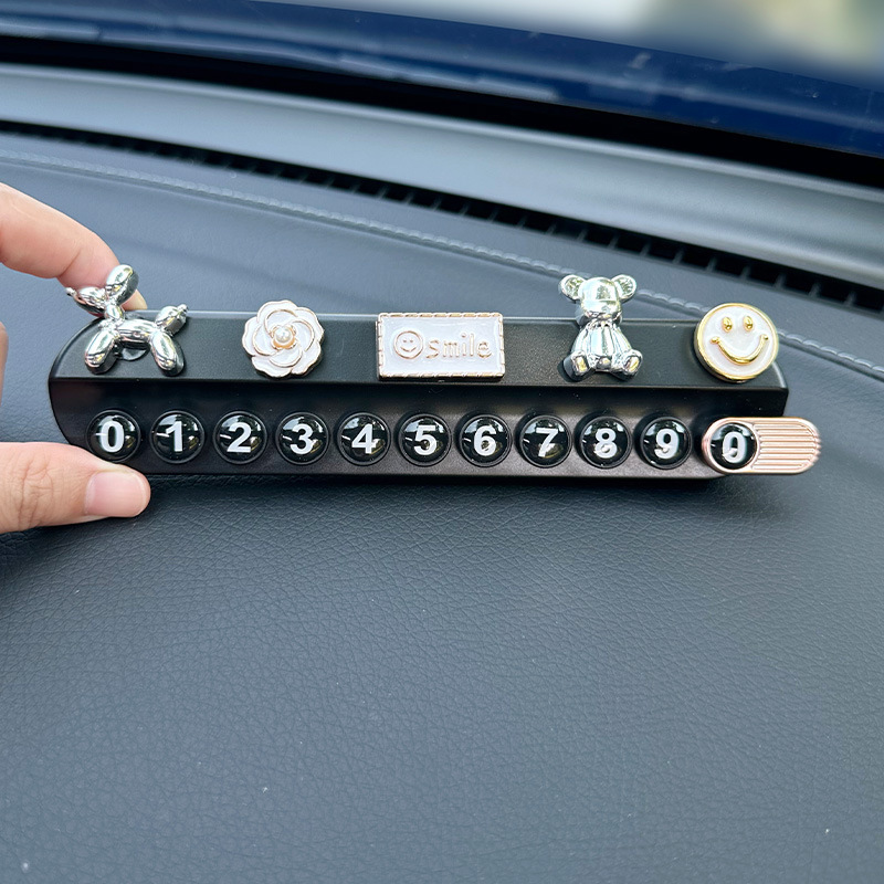 Tarjeta de teléfono de estacionamiento temporal del automóvil