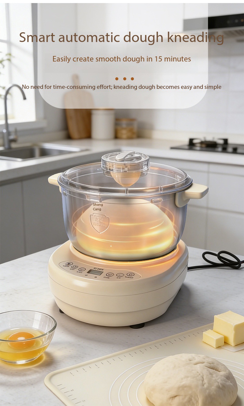 A029 Automatic Dough Mixer High-Power Kneading Machine All-in-One Fermentation Mixer Multi-Purpose Flour Mixer Wide Voltage