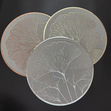 轻奢烫金米底PVC餐垫防水防油污餐桌隔热垫跨境亚马逊希音批发