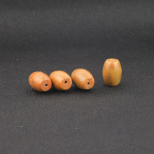 田黄石桶珠DIY饰品配件批发天然田黄石隔珠