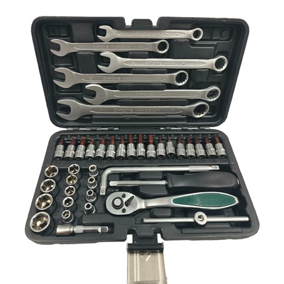Manufacturer Wholesale Small 42-Piece Ratchet Wrench Set Hardware Tools Collection Non-Slip Wrench Set Combination (Mühərrik tənzimləmə alətləri) - xiaofei-42-piece-set