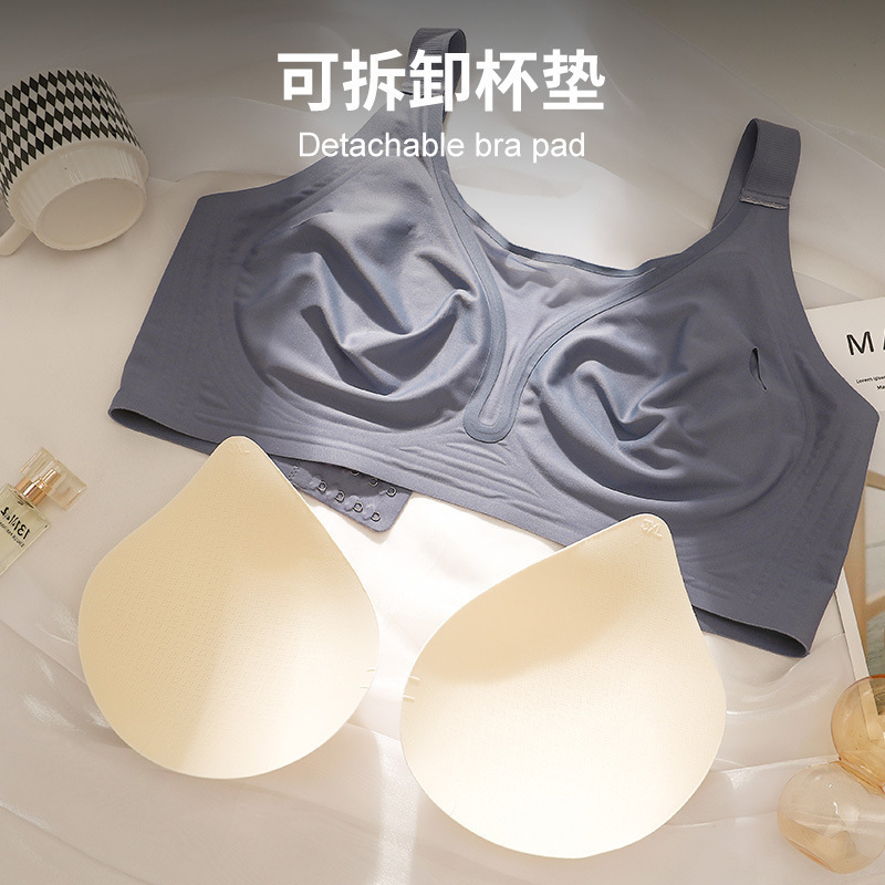 2025跨境亚马逊SHEIN速卖通大码前扣聚拢文胸无痕美背运动内衣女|undefined
