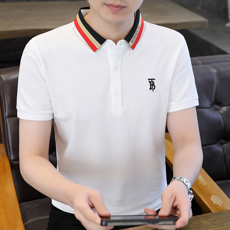 Taobaoke-5052-P32-2024 Camisa POLO estándar bordada de alta calidad de verano Camiseta de manga corta para jóvenes-Verano 8