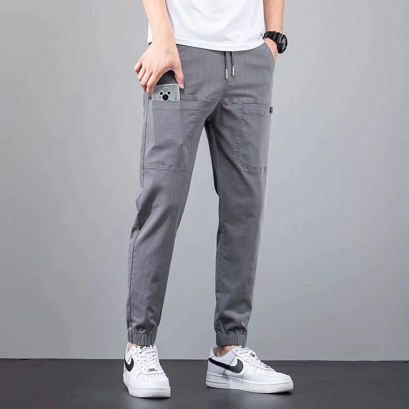 Летние джинсы, повседневные брюки, slim fit, большой размер