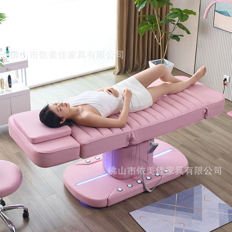 Cama de belleza eléctrica, cama de gestión de la piel elevadora, cama facial especial para salón de belleza, cama de masaje spa, cama de fisioterapia, cama de microterapia