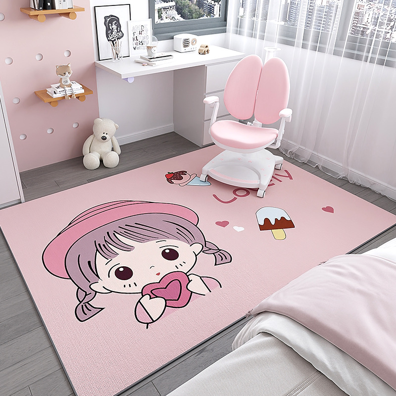 Alfombra infantil silla de computadora estera antideslizante área de lectura escritorio estudio mesa de estudio sala de estar dormitorio colchón junto a la cama image 20