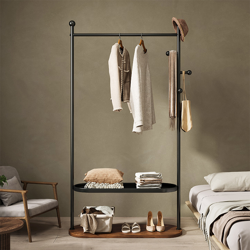 Perchero de piso a techo dormitorio de lujo ligero de alta gama 2023 nuevo estilo perchero de ropa perchero interior para el hogar