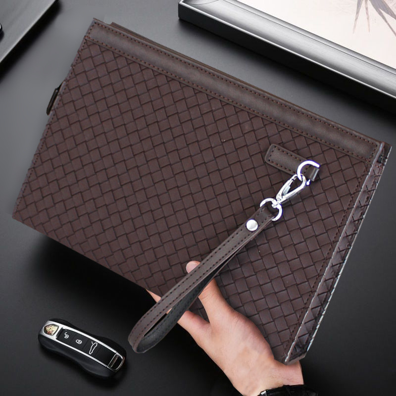 F71-브라운 레드 와이드 우븐 스퀘어 백