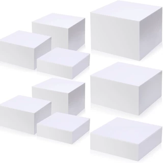 定制亚克力白色369件套5面立方体展示盒3个尺寸适用日常居家收纳