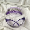 Integrated semicircle, purple and silver
