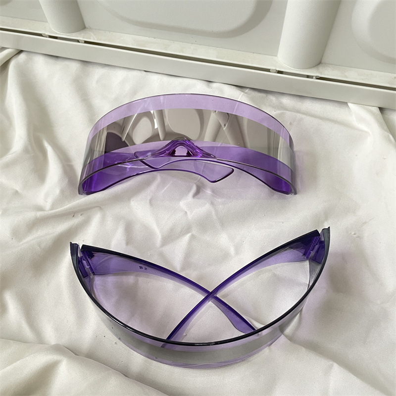 レトロな円枠サングラス紫色のドーパミンギャルメガネ男紫外線防止近視サングラス女性の丸い顔