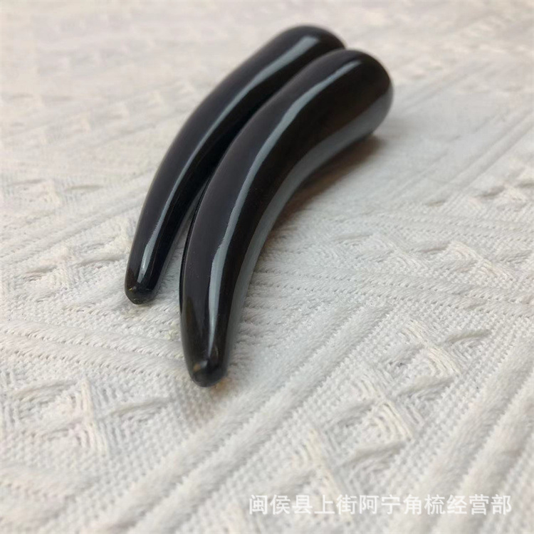 Horn Acupoint Massage Stick Solid Buffalo Horn Guasha Meridian Tool for Neck Back Foot 14-16cm specifications