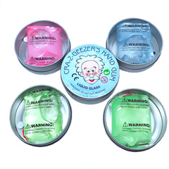 Transparent old man mud liquid glass bouncing mud see-through DIY handmade slime crystal mud stress relief children's toy