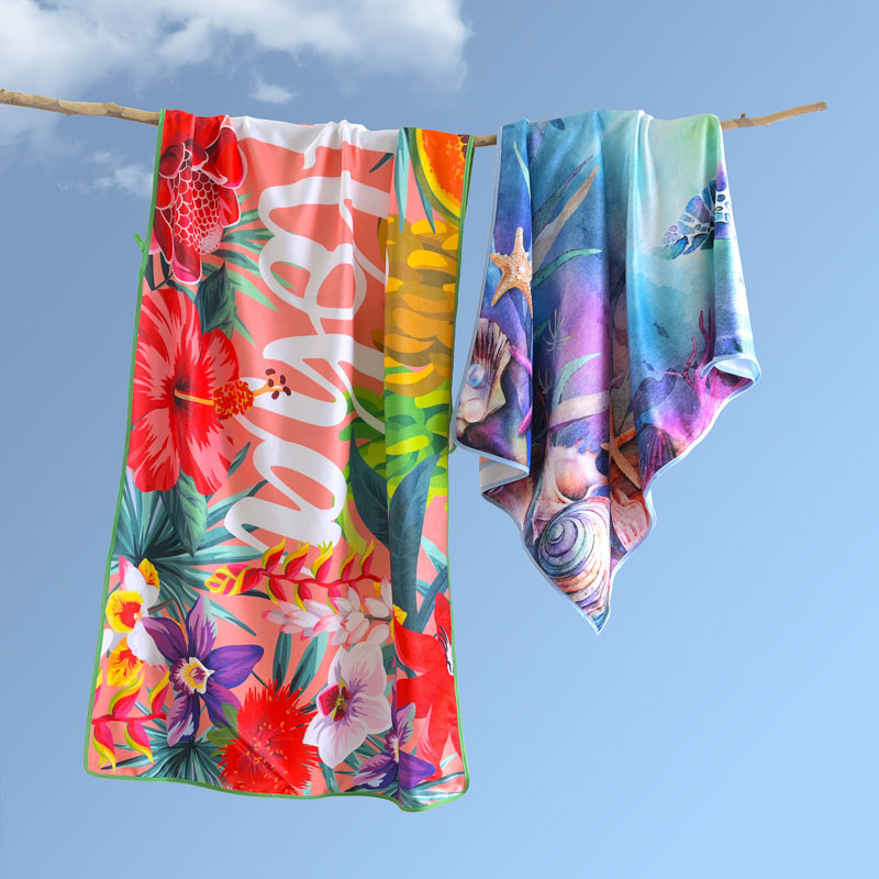Beach quick dry bath towel
