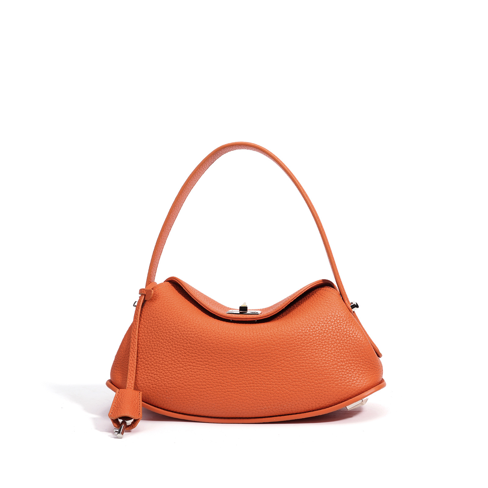 2026 Early Spring Collection Genuine Leather Women's Bag Top Grain Cowhide New Minimalist Niche Design Crossbody Bag High-End Shoulder Bag - Thumbnail 8