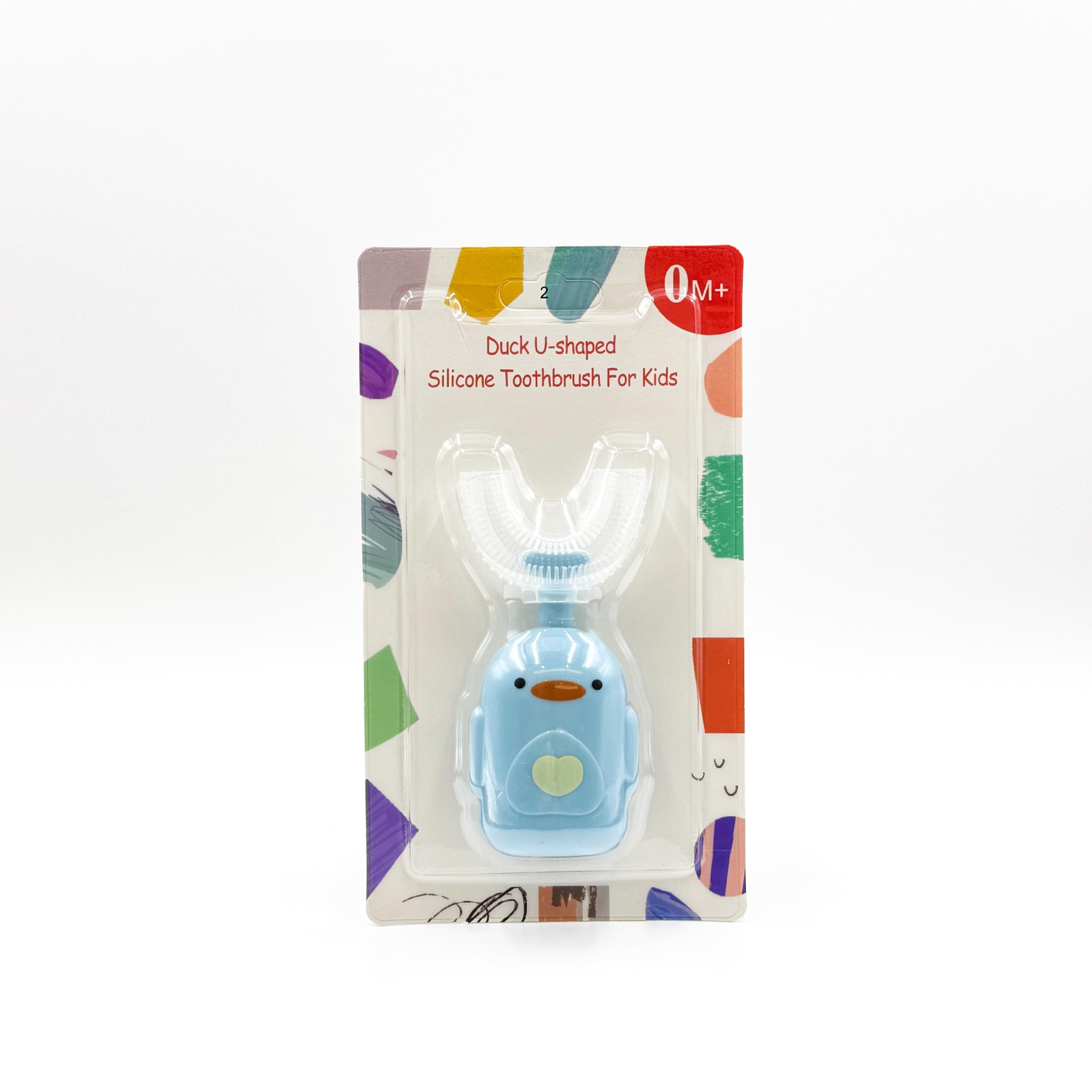 Nuevo cepillo de dientes manual infantil en forma de U cepillo de dientes de silicona bebé bucal limpieza oral manual en forma de U