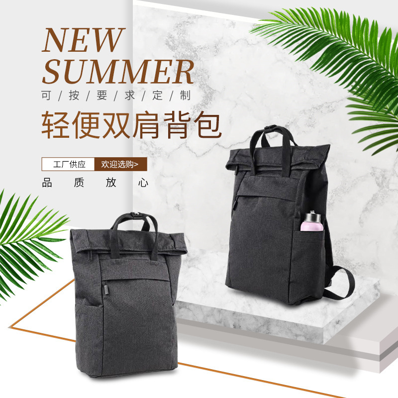 Dji Commuting Backpack Unisex Laptop Large Capacity Bag Customized Soft Canvas Tote Bag