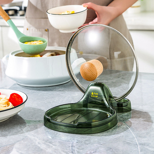 Light luxury kitchen shell pot lid shelf countertop placer sitting pot spatula rack storage rack pot lid artifact