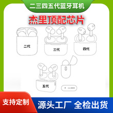 华强北二代三代四代五代蓝牙耳机Pro4Pro6杰里蓝汛跨境超长续航
