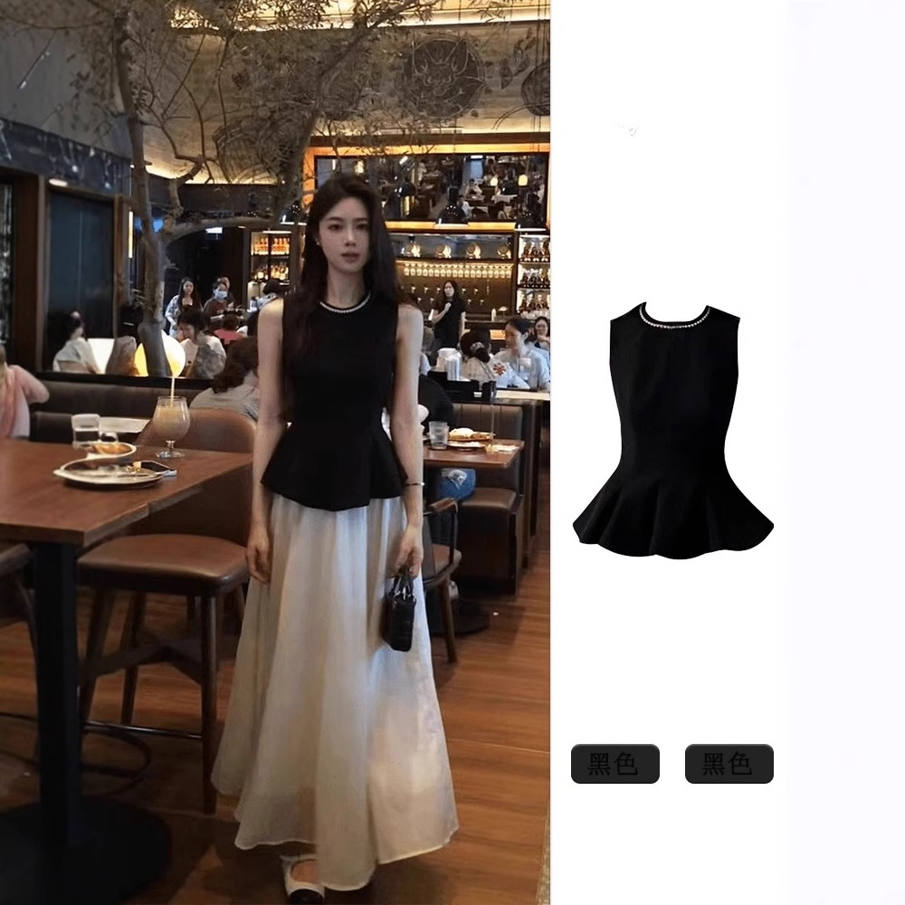 夏装搭配气质穿搭一整套韩系盐系轻熟今年流行漂亮半身裙两件套装