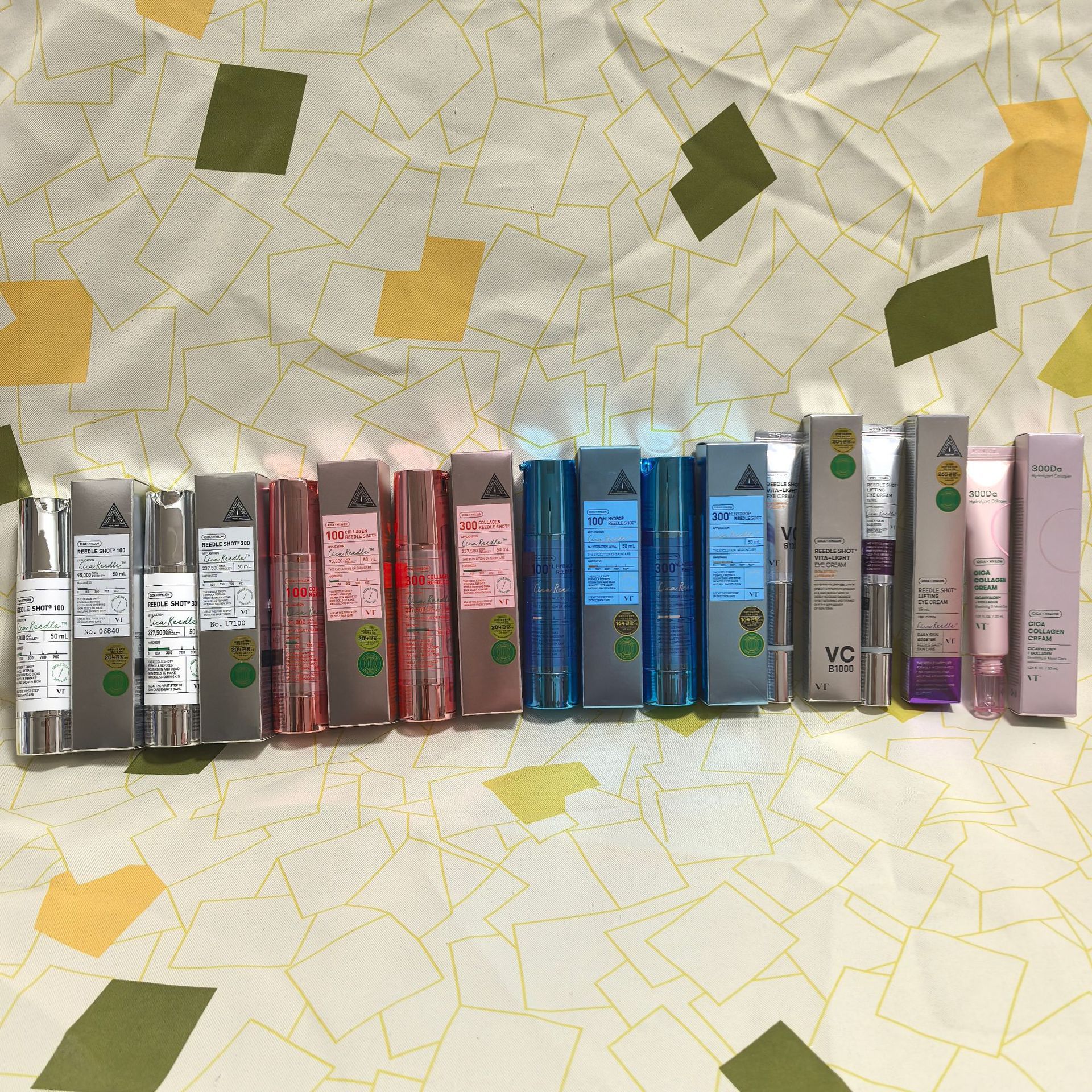 Cross-Border Korean Vt100/300 Micro-Needle Essence Current Massage Eye Cream Pdrn Micro-Crystal Hair Growth Ampoule in Stock
