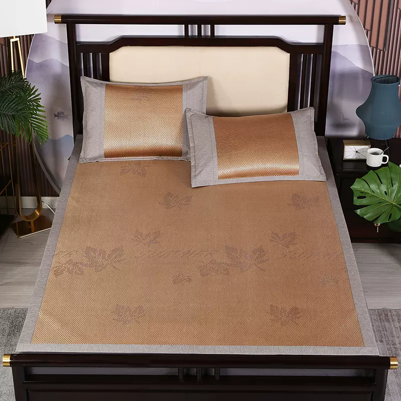 冰藤席凉席冰丝夏季席子单双人家用学生宿舍厂家批发空调席印花