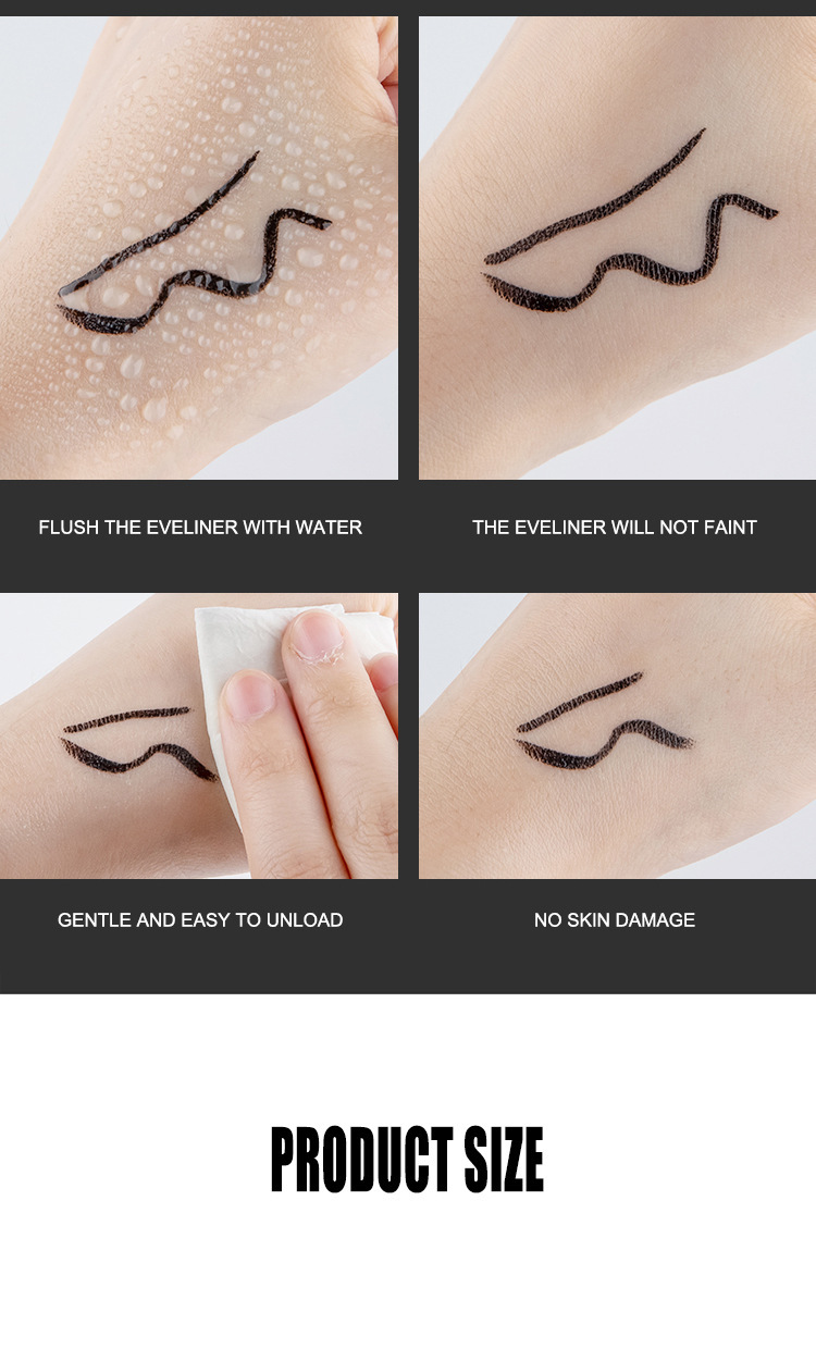 SUAKE Two-in-one seal eyeliner, quick-drying, non-smudging, water-repellent, double-ended eyeliner undefined