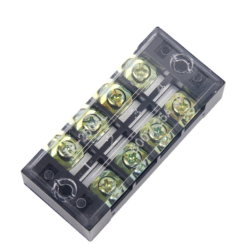 乐瑶电气TB接线端子 TB2504 铁接线排 固定式端子 导轨端子