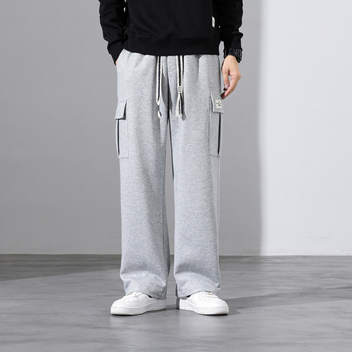 Large M-8XL Loose Ankle Hem Men's Streetwear Brand Casual Trousers Korean Style Fashion Leisure Pants
