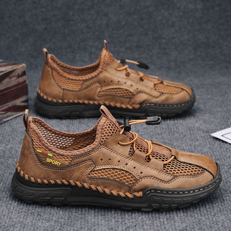 Lace-Free Men's Shoes, Summer Breathable Mesh Thin Shoes, Men's Outdoor Casual Sports Mesh Shoes, Work and Driving Commuting Shoes Lace-Free Men's Shoes, Summer Breathable Mesh Thin Shoes, Men's Outdoor Casual Sports Mesh Shoes, Work and Driving Commuting Shoes