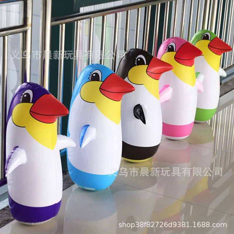 Надувная игрушка, карманная лялька-прилипала PVC, пингвин