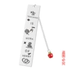 Sqd004 bookmark double -sided drawing silver