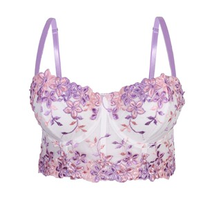 H430 Cross-Border Hot Style Large Size Sexy and Charming Floral Fat Sister Bra