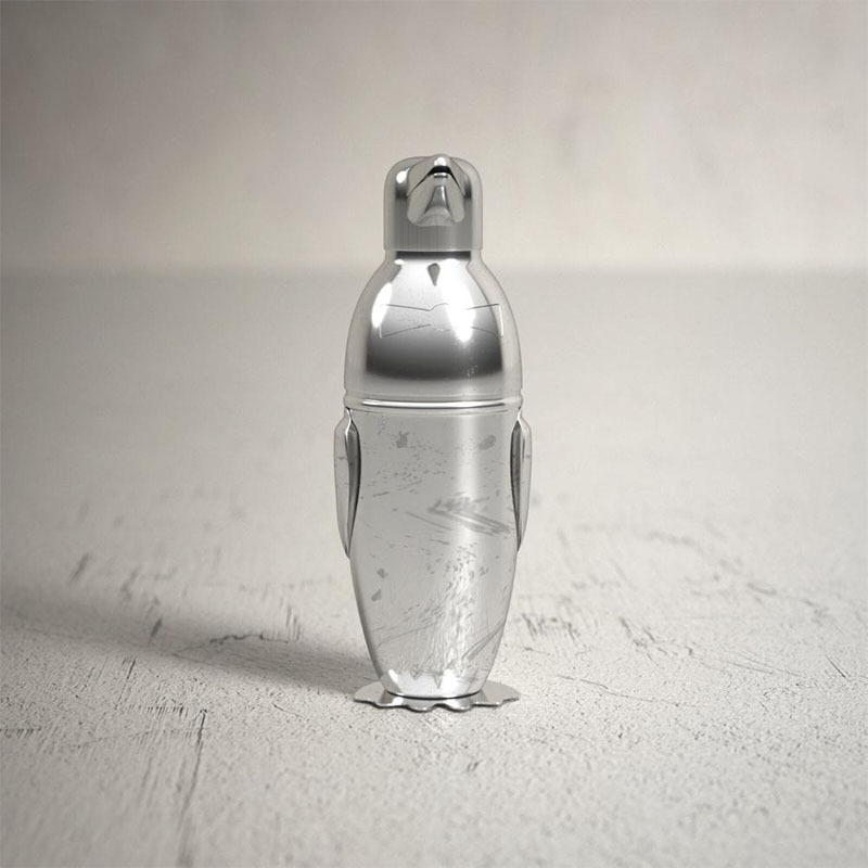 Acero inoxidable creativo pingüino Shaker mano agitador 500ml coctelera