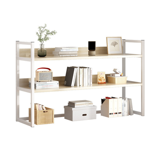 Bookshelf Simple Desktop Organizer Iron Office Desk Storage Rack Student Dorm Small Book Storage Stand