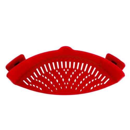 Silicone Drip Tray Pot Edge Drainage Barrier Household Creative Noodles Vegetables Pouring Filter Anti-Drip Leakage Barrier Drainage Tray 