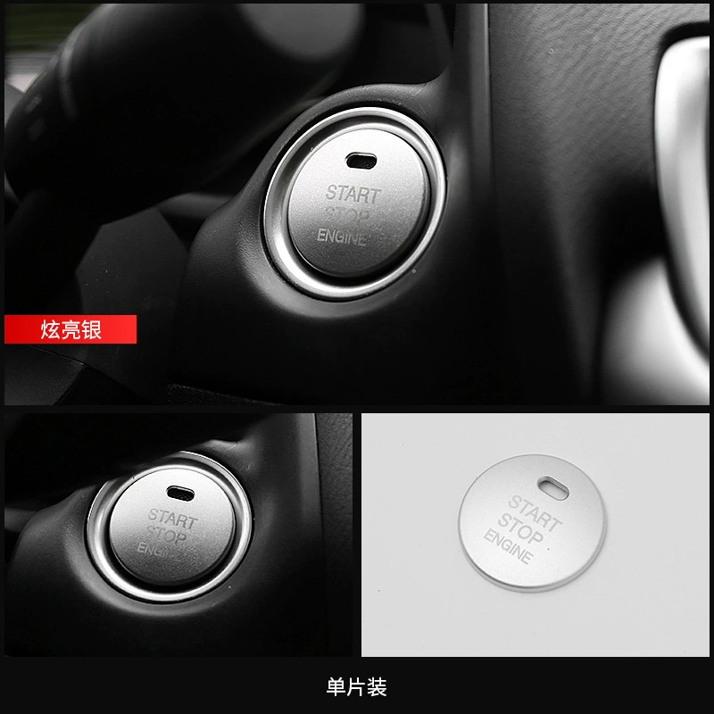 Подходит для Mazda Angkara Atez CX-3-4-5 один клик для запуска декоративная наклейка огненное кольцо декоративная крышка
